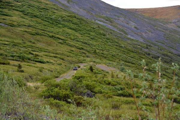 Keno City, Signpost Hill 4wd trail, rondreis Alaska en Yukon - opDroomreis.nu