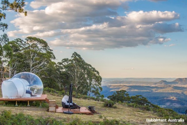 Blue Mountains NP, Bubbletents Australia, Virgo - rondreis Australië, opDroomreis.nu