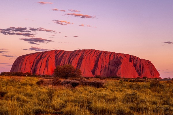 Uluru, sunrise colours - rondreis Australië, opDroomreis.nu