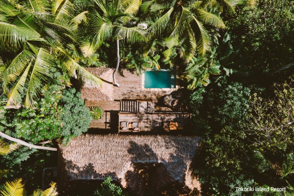 Rondreis Fiji - Mamanuca's, Tokoriki Pool Villa Aerial - opDroomreis.nu