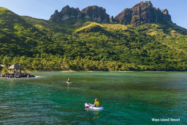 Rondreis Fiji - Waya island Resort, kayaking - opDroomreis.nu